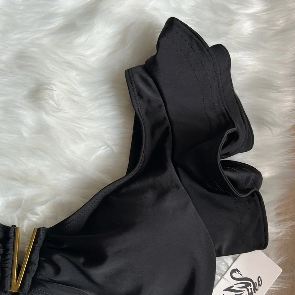NWT 2 Piece Sexy Split Bikini Set Size Large